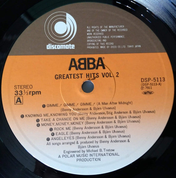 ABBA - Greatest Hits Vol. 2 (Vinyl, LP, Compilation)