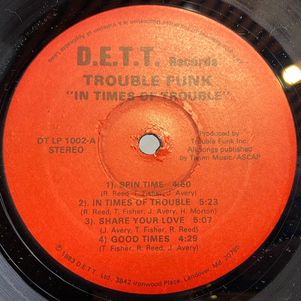 Trouble Funk - In Times Of Trouble (2xVinyl, LP, Album, Stereo) Very Good Plus (VG+) / Very Good (VG)