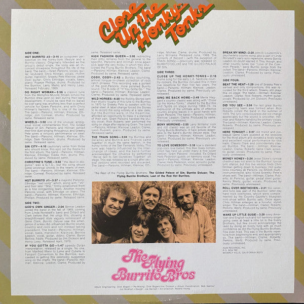The Flying Burrito Bros - Close Up The Honky Tonks (2xVinyl, LP, Compilation, Stereo) Good Plus (G+) / Good Plus (G+)