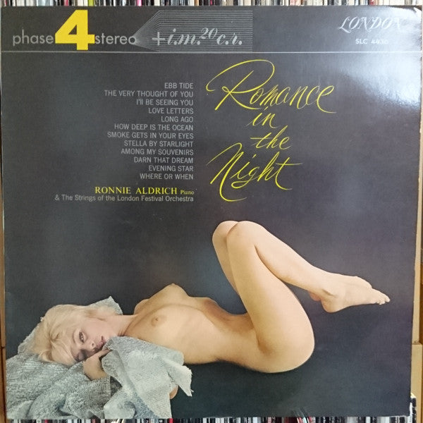 Ronnie Aldrich - Romance In The Night - 夜のテーマ (Vinyl, LP, Album, Stereo) Very Good (VG) / Very Good (VG)