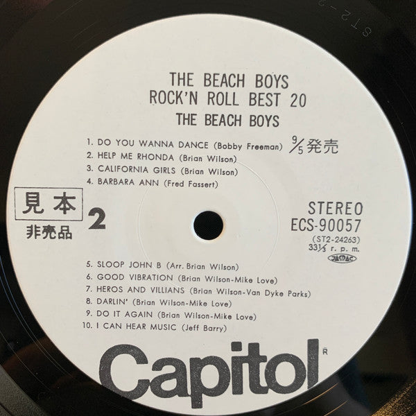 The Beach Boys - The Beach Boys Rock'N Roll Best 20 (Vinyl, LP, Compilation, Promo, Stereo) Very Good (VG) / Good Plus (G+)