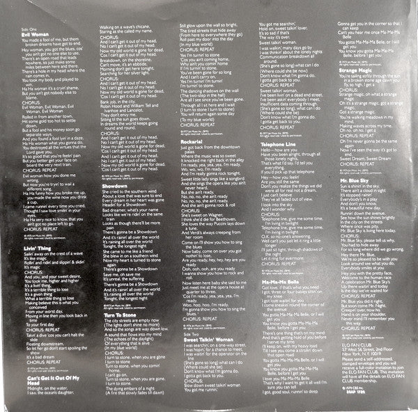 Electric Light Orchestra - ELO's Greatest Hits (Vinyl, LP, Compilation, Promo) Very Good Plus (VG+) / Very Good (VG)