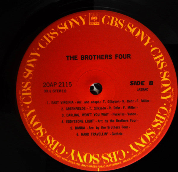 The Brothers Four - The Brothers Four (Vinyl, LP, Album, Reissue, Stereo) Very Good Plus (VG+) / Very Good Plus (VG+)