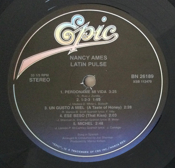 Nancy Ames - Latin Pulse (Vinyl, LP, Album, Reissue, Stereo) Good Plus (G+) / Very Good (VG)