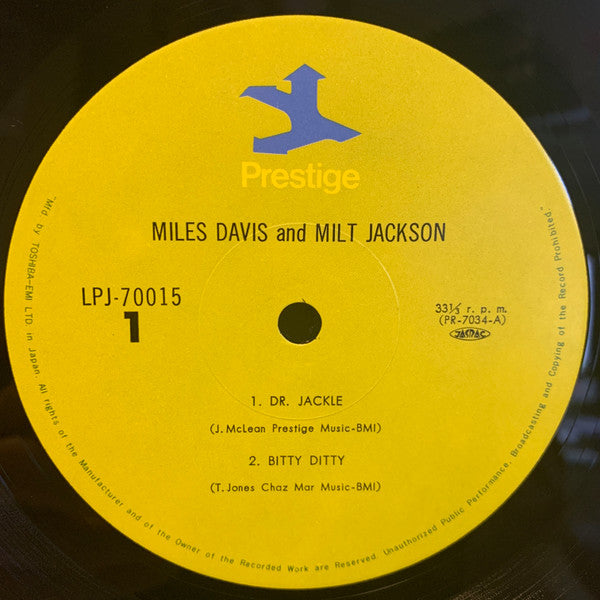 Miles Davis - Quintet / Sextet (Vinyl, LP, Album, Reissue, Mono) Very Good (VG) / Very Good Plus (VG+)