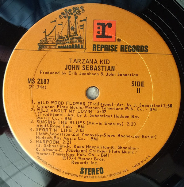 John Sebastian - Tarzana Kid (Vinyl, LP, Album, Stereo) Very Good Plus (VG+) / Very Good (VG)