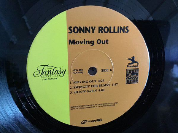 Sonny Rollins - Moving Out (Vinyl, LP, Album) Very Good (VG) / Very Good Plus (VG+)