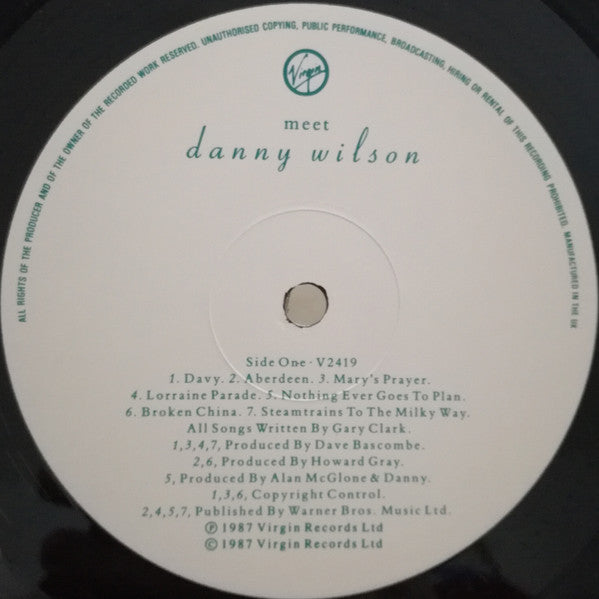 Danny Wilson (2) - Meet Danny Wilson (Vinyl, LP, Album) Very Good (VG) / Very Good (VG)