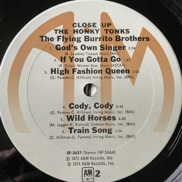 The Flying Burrito Bros - Close Up The Honky Tonks (2xVinyl, LP, Compilation, Stereo) Good Plus (G+) / Good Plus (G+)