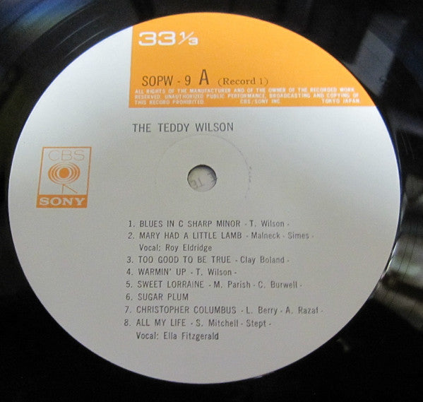 Teddy Wilson - The Teddy Wilson (2xVinyl, LP, Compilation, Reissue, Mono) Very Good Plus (VG+) / Very Good Plus (VG+)