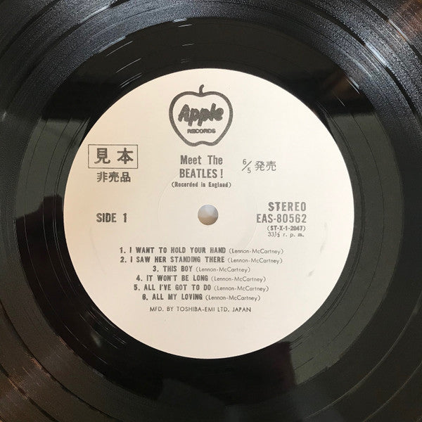The Beatles - Meet The Beatles! = ミート・ザ・ビートルズ (Vinyl, LP, Album, Promo, Reissue, Stereo) Very Good Plus (VG+) / Good Plus (G+)