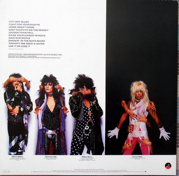 Mötley Crüe - Theatre Of Pain (Vinyl, LP, Album)