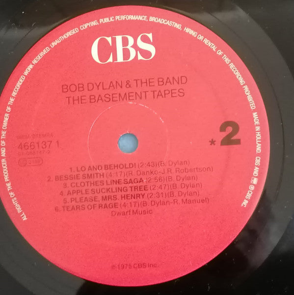 Bob Dylan - The Basement Tapes (Vinyl, LP, Album, Stereo) Very Good Plus (VG+) / Very Good Plus (VG+)