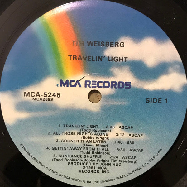 Tim Weisberg - Travelin' Light (Vinyl, LP, Album) Very Good (VG) / Poor (P)