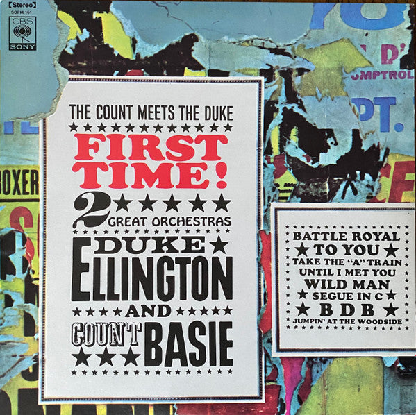 Duke Ellington - First Time. The Duke Meets The Count (Vinyl, LP, Album, Reissue, Stereo) Very Good Plus (VG+) / Very Good Plus (VG+)