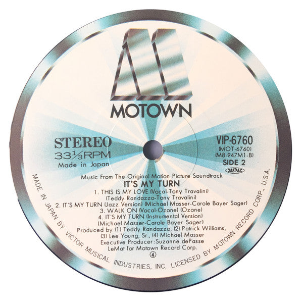 Various - Music From The Original Motion Picture Soundtrack "It's My Turn" (Vinyl, LP, Album) Very Good Plus (VG+) / Very Good (VG)