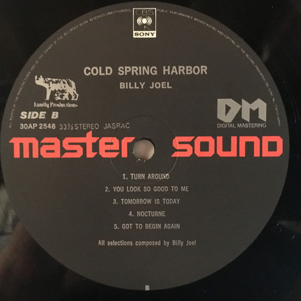 Billy Joel - Cold Spring Harbor (Vinyl, LP, Album, Reissue, Remastered) Very Good (VG) / Very Good Plus (VG+)