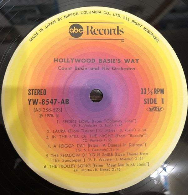Count Basie Orchestra - Hollywood...Basie's Way (Vinyl, LP, Album, Stereo) Near Mint (NM or M-) / Very Good Plus (VG+)