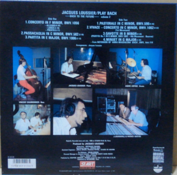 Jacques Loussier - Play Bach - Bach To The Future -Volume 2 (Vinyl, LP) Near Mint (NM or M-) / Near Mint (NM or M-)