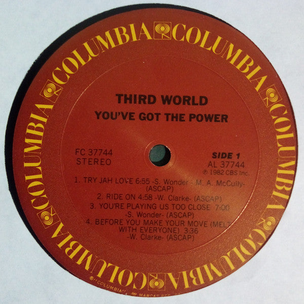 Third World - You've Got The Power (Vinyl, LP, Album) Very Good Plus (VG+) / Good Plus (G+)