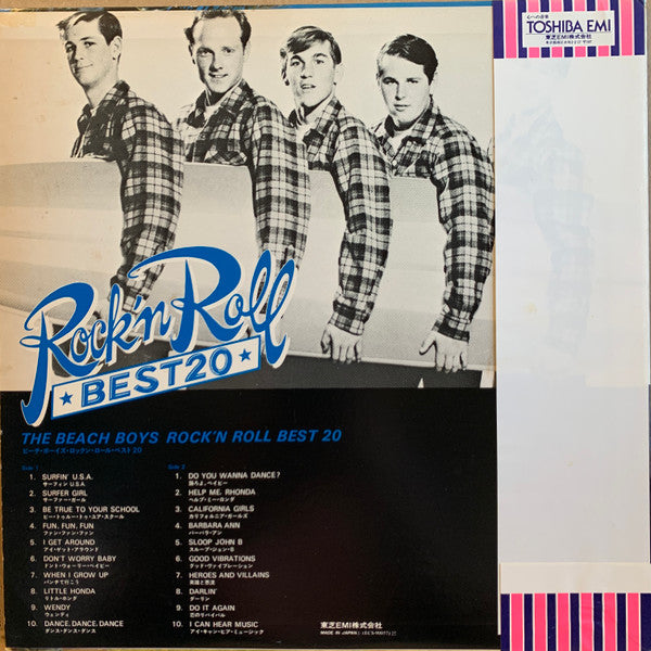 The Beach Boys - The Beach Boys Rock'N Roll Best 20 (Vinyl, LP, Compilation, Promo, Stereo) Very Good (VG) / Good Plus (G+)