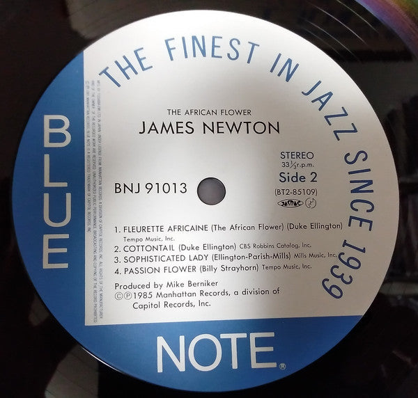 James Newton (2) - The African Flower (The Music Of Duke Ellington & Billy Strayhorn) (Vinyl, LP, Album) Very Good (VG) / Very Good Plus (VG+)