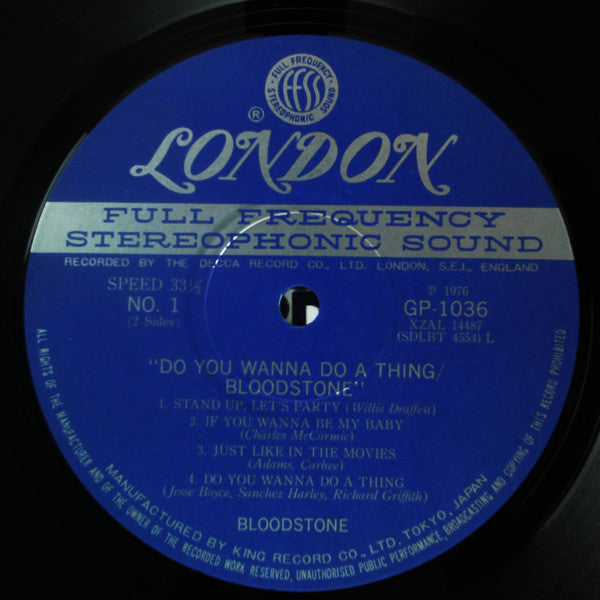 Bloodstone - Do You Wanna Do A Thing? (Vinyl, LP, Album) Very Good Plus (VG+) / Very Good (VG)