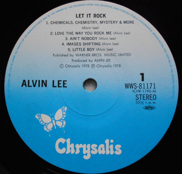 Alvin Lee - Let It Rock (Vinyl, LP, Album) Very Good Plus (VG+) / Very Good (VG)