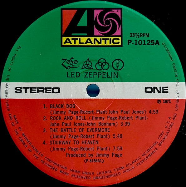 Led Zeppelin - IV = レッド・ツェッペリン IV (Vinyl, LP, Album, Reissue)