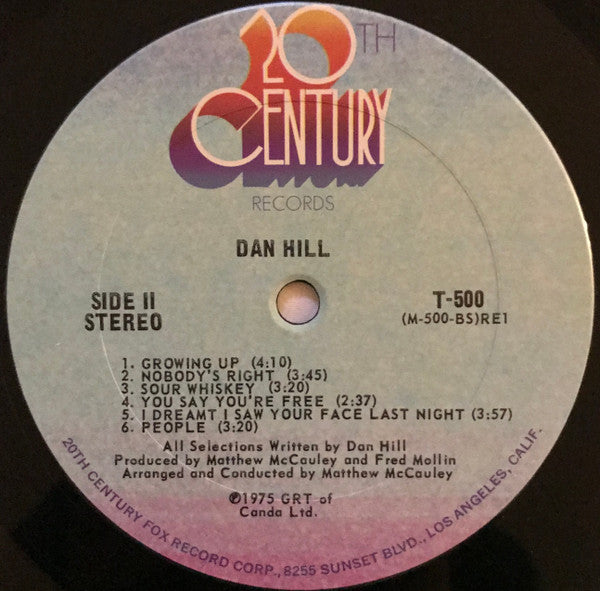 Dan Hill - Dan Hill (Vinyl, LP, Album) Good Plus (G+) / Very Good (VG)