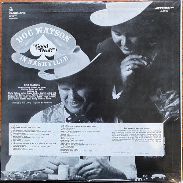 Doc Watson - Good Deal!  Doc Watson In Nashville (Vinyl, LP)