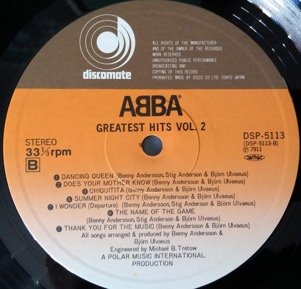 ABBA - Greatest Hits Vol. 2 (Vinyl, LP, Compilation)