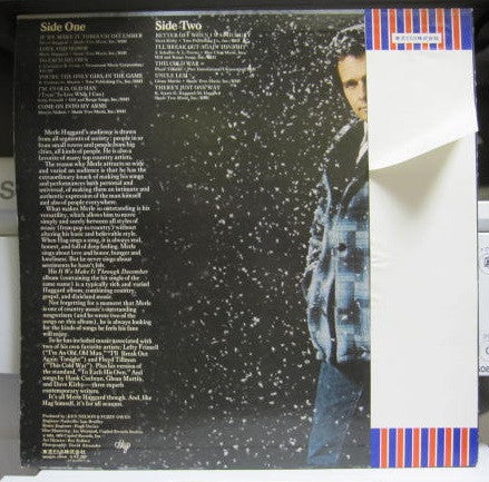 Merle Haggard - If We Make It Through December (Vinyl, LP, Album) Very Good Plus (VG+) / Very Good (VG)