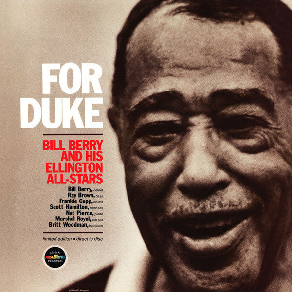 Bill Berry And His Ellington Allstars - For Duke (Vinyl, LP, Album, Limited Edition) Near Mint (NM or M-) / Very Good Plus (VG+)