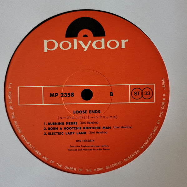 Jimi Hendrix - Loose Ends... (Vinyl, LP, Album, Stereo) Very Good Plus (VG+) / Very Good Plus (VG+)