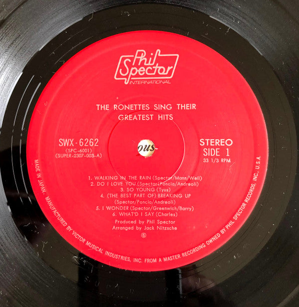 The Ronettes - The Ronettes Sing Their Greatest Hits! (Vinyl, LP, Album, Reissue, Stereo) Very Good (VG) / Very Good (VG)