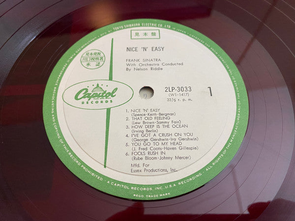 Frank Sinatra - Nice 'N' Easy (Vinyl, LP, Album, Promo, Mono) Very Good (VG) / Good (G)