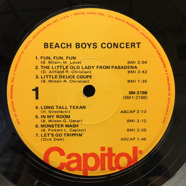 The Beach Boys - Concert (Vinyl, LP, Album, Reissue)