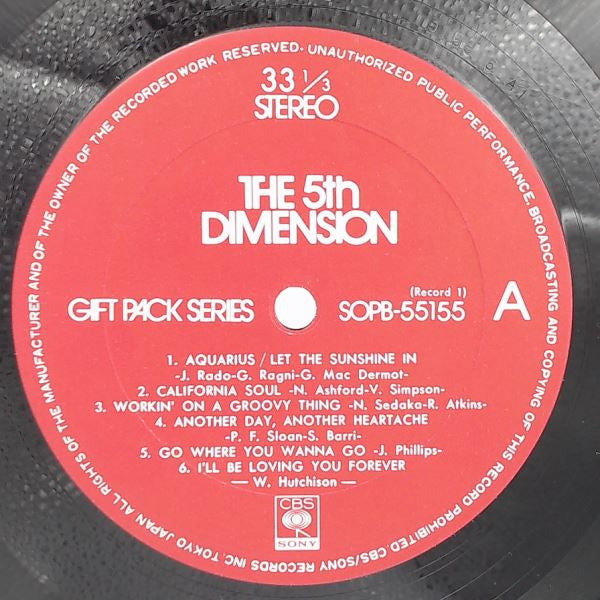 The Fifth Dimension - Gift Pack Series (2xVinyl, Box Set, LP, Compilation, Stereo) Very Good Plus (VG+) / Very Good (VG)