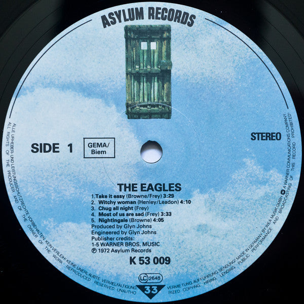 Eagles - Eagles (Vinyl, LP, Album, Reissue) Near Mint (NM or M-) / Very Good Plus (VG+)