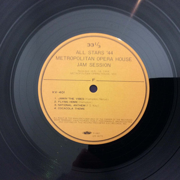 All-Stars '44 - Metropolitan Opera House Jam Session (3xVinyl, LP, Album) Very Good Plus (VG+) / Very Good (VG)