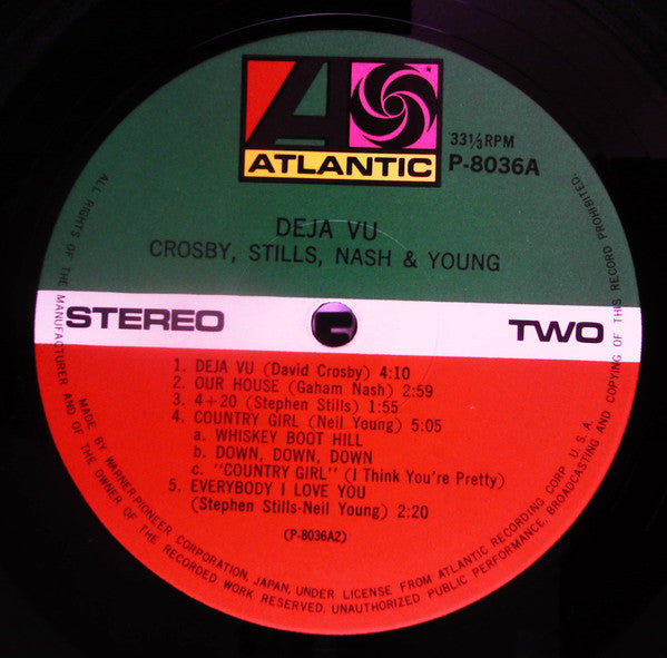 Crosby, Stills, Nash & Young - Déjà Vu (Vinyl, LP, Album, Reissue) Very Good Plus (VG+) / Very Good (VG)