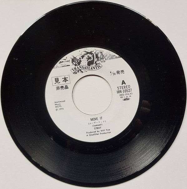 Stray (6) - Move It (Vinyl, 7", 45 RPM, Single, Promo, Stereo) Very Good Plus (VG+) / Very Good (VG)