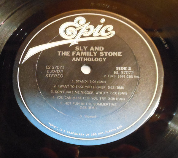 Sly & The Family Stone - Anthology (2xVinyl, LP, Compilation, Stereo) Very Good Plus (VG+) / Very Good (VG)