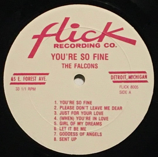 The Falcons - You're So Fine: The Falcons' Story - Part One (Vinyl, LP, Compilation) Very Good (VG) / Very Good (VG)