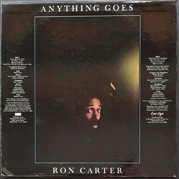 Ron Carter - Anything Goes (Vinyl, LP, Album, Stereo)