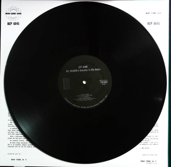 Mal Waldron - Left Alone (Vinyl, LP, Album, Repress, Stereo) Very Good (VG) / Very Good (VG)