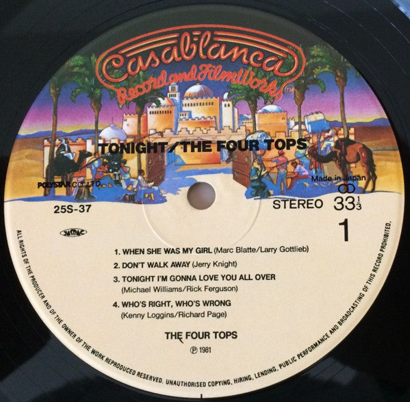 Four Tops - Tonight! (Vinyl, LP, Album)