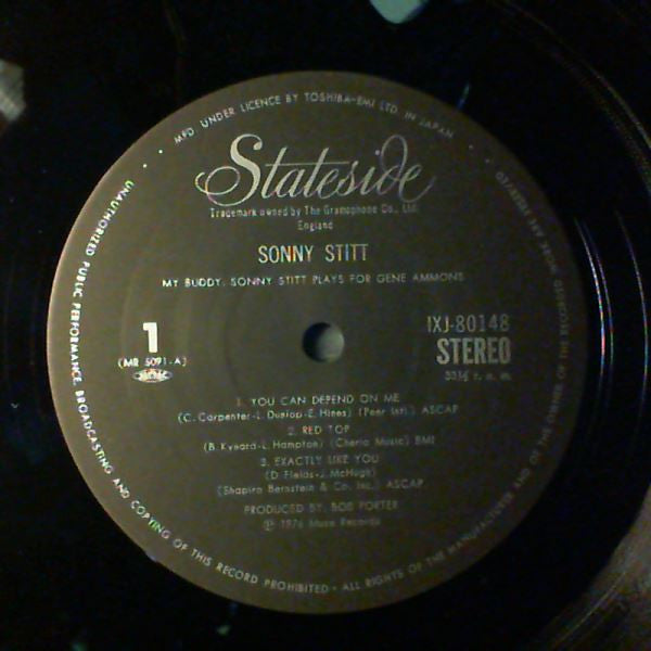 Sonny Stitt - My Buddy: Sonny Stitt Plays For Gene Ammons (Vinyl, LP, Album, Stereo) Very Good Plus (VG+) / Very Good (VG)