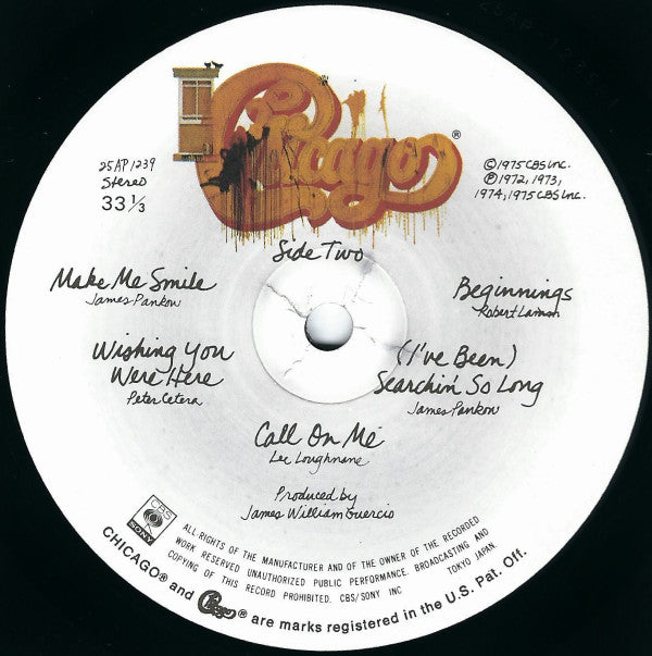 Chicago (2) - Chicago IX - Chicago's Greatest Hits (Vinyl, LP, Compilation, Reissue) Very Good Plus (VG+) / Very Good (VG)